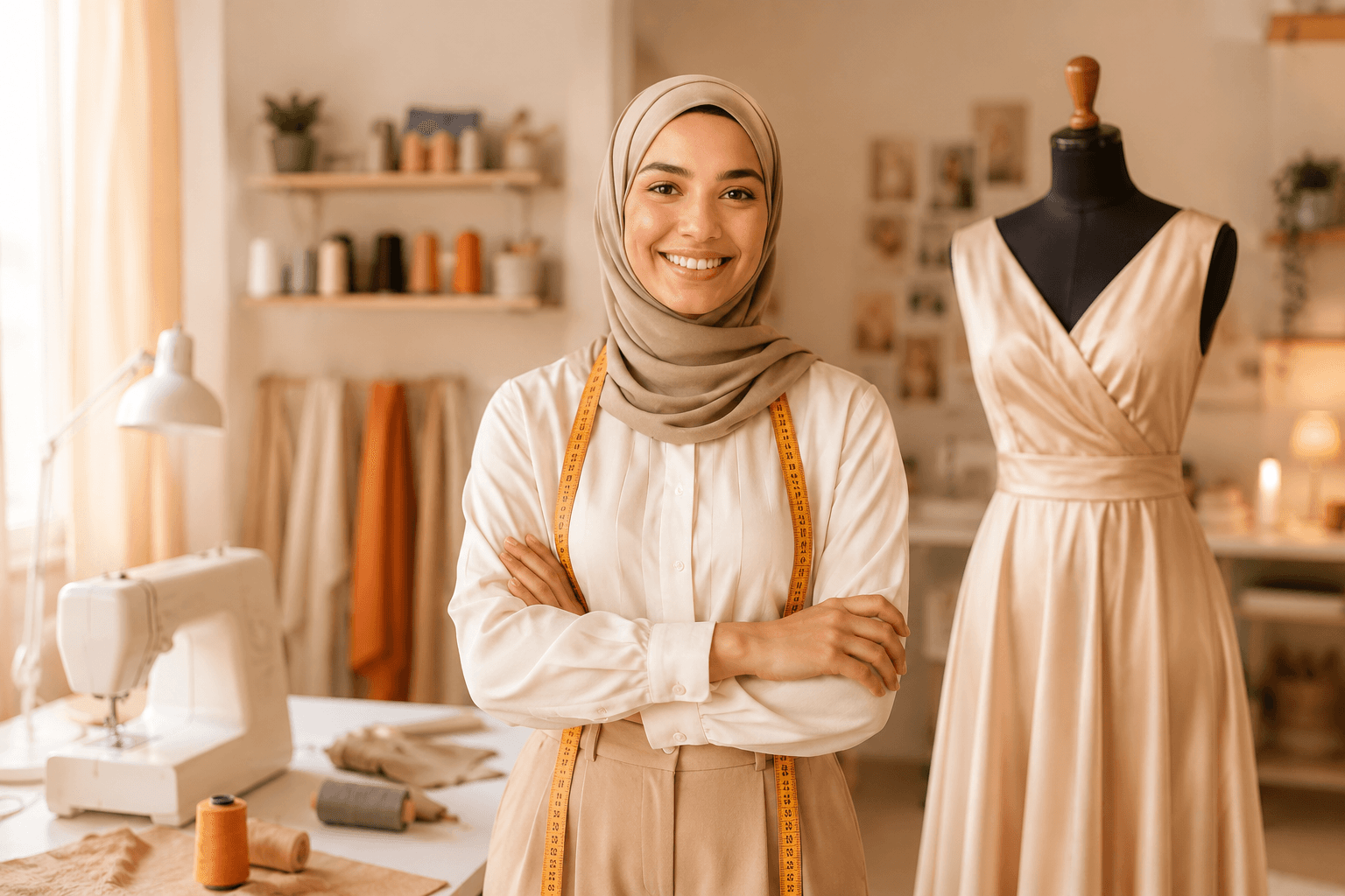 تدريب الخياطة في بيت الخياطة